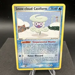 Pokemon EX Delta Species 29/113 Snow-cloud Castform Card - Image 1