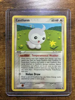 Pokemon Card Castform EX Delta Species Uncommon 34/113 - Image 1