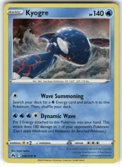 Kyogre 036/159 Crown Zenith Holo Pokemon TCG - Image 1