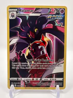 Malamar TG06/TG30 Sword & Shield Silver Tempest Trainer Gallery Holo Pokemon TCG - Image 1