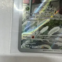 The Pokemon Company Spewpa 089/088 Paldea Evolved Rare Holo English 80 HP - Image 5