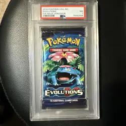 2016 Pokemon XY Evolutions Booster Pack Mega Venusaur PSA NM-MT 7 - Image 1