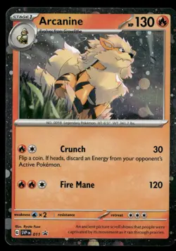 Arcanine 011 Holo Promo Scarlet & Violet Promo Pokemon LP - Image 1