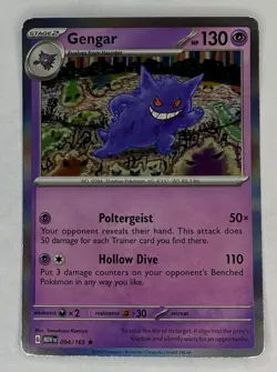 Pokemon Scarlet And Violet 151 Gengar Holofoil 094/165 - NM Near Mint - Image 1