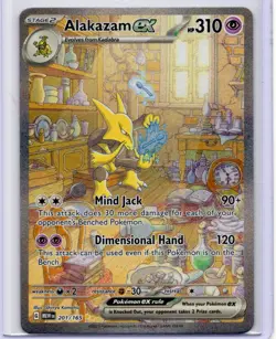 Pokemon TCG Pokemon Alakazam Ex Alakazam Holo 201/165 - Image 1