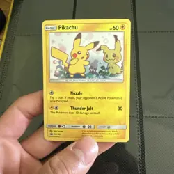 2019 Pokemon Sun & Moon Promo Holofoil Pikachu SM162 - (LP) - Image 1