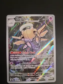 Shedinja Pokemon Mega Evolution 144/132 Illustration Rare Full Art NM - Image 1