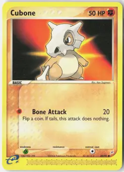 Cubone 40/95 Common Team Magma vs Team Aqua Pokemon Near Mint - Image 1