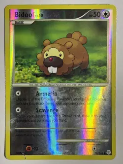 2007 Pokemon Bidoof 70/130 - Diamond & Pearl - Reverse Holo - Image 1