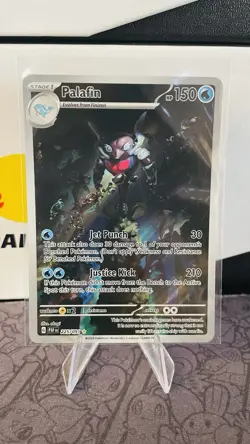🔥Pokemon TCG Palafin Illustration Rare🔥Paldean Fates Scarlet & Violet 🔥225 NM - Image 2