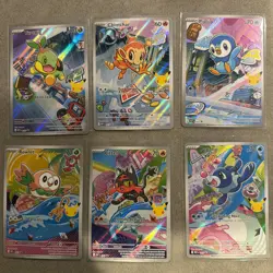 Pokemon First Partner Illustration Sinnoh And Alola Complete Set Of 6 Promos NM - Image 1