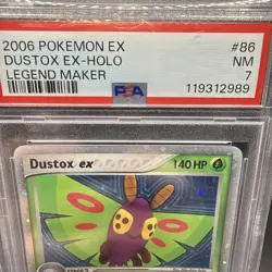Pokemon Dustox ex EX Legend Maker Holo Rare #86 PSA 7 - Image 3