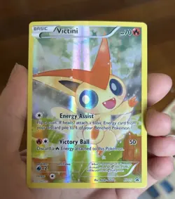 Pokemon TCG Victini XY117 Full Art Mythical Collection Black Star Promo Holo NM - Image 1