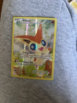 Pokemon TCG Victini XY117 Full Art Mythical Collection Black Star Promo Holo NM - Image 5