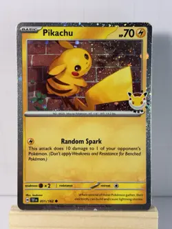 Pikachu Pokemon Day 2026 051/162 30th Anniversary Promo Pokemon NM - Image 1