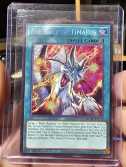 Yu-Gi-Oh Maze Of Muertos Gaze Of Timaeus MZMU-EN013 Secret Rare - Image 1