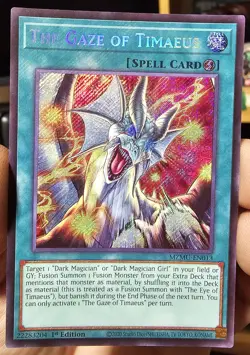 Yu-Gi-Oh Maze Of Muertos Gaze Of Timaeus MZMU-EN013 Secret Rare - Image 3