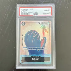Bandai One Piece CCG Laboon EB01-048 Memorial Collection Alt Art Foil EN PSA 10 - Image 1