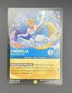 Disney Lorcana - Cinderella - Dream Come True 155/204 Whispers Cold Foil - Image 1