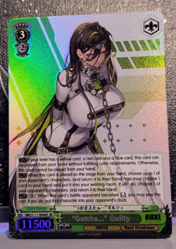 Weiss Schwarz Goddess of Victory Nikke S117-E046S SR "Gotcha..." Guilty FOIL - Image 1