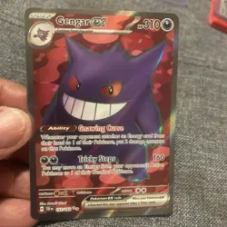 Gengar EX 193/162 Temporal Forces Ultra Rare Full Art Holo Pokemon Card - NM - Image 1