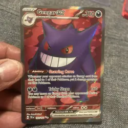 Gengar EX 193/162 Temporal Forces Ultra Rare Full Art Holo Pokemon Card - NM - Image 2