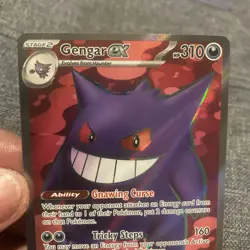 Gengar EX 193/162 Temporal Forces Ultra Rare Full Art Holo Pokemon Card - NM - Image 3