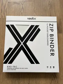 Vault X Exo-Tec 12-Pocket Zip Binder White 480 Cards SV10.5 | Brand New Sealed - Image 1