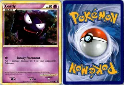 Pokemon Card - Gastly 63/102 HGSS Triumphant Common Moderately Played - Image 3