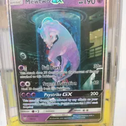 Pokemon TCG Mewtwo GX 78/73 Secret Rare Shining Legends Full Art Pokemon Card - Image 1