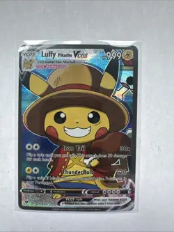 Pokemon Luffy Pikachu Cosmax Fan Art Holo VCOS Card 024/055 - Image 1