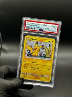 Pikachu SM162 SM Black Star Promo Holo English PSA 9 Pokemon TCG Card - Image 2