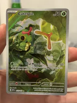Caterpie 172/165 Holo Illustration Rare 151 Pokemon Card - Image 1