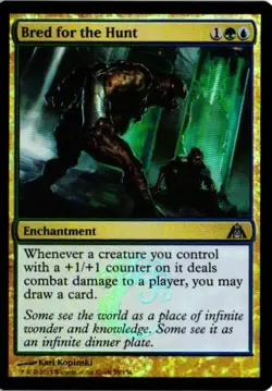Bred for the Hunt Foil U Dragon's Maze 59 NM - Image 1