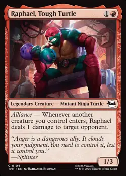 MTG Ninja Turtles TMNT Budget Commander Deck - Raphael, Tough Turtle - Image 1