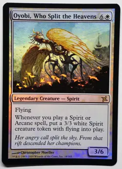 MTG 1X FOIL Oyobi, Who Split the Heavens ~ NM ~ Legendary Betrayers of Kamigawa - Image 1