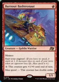 NM Foil Burnout Bashtronaut, MTG, Aetherdrift, Magic the Gathering, 115 - Image 1