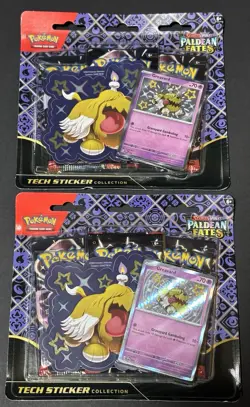 Pokemon TCG Scarlet & Violet Paldean Fates Tech Sticker Collection Greavard X2 - Image 1