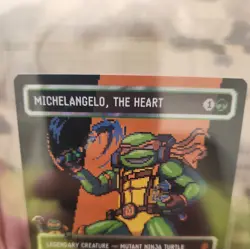 Michelangelo, the Heart (0092) (Borderless) (Surge Foil) Commander: Teenage... - Image 5