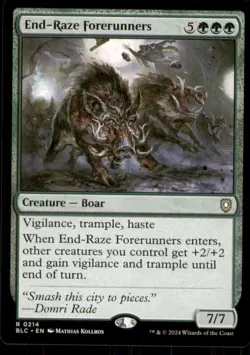 MTG - End-Raze Forerunners Commander: Bloomburrow #214 Rare NM - Image 1