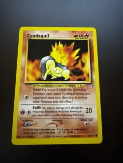 Pokemon TCG Cyndaquil Neo Genesis Card 56/111 Unlimited Common - Image 1
