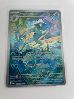 Pokemon TCG Frogadier 089/086Chaos Rising Full Art Holo Rare (VLP/NM) - Image 1