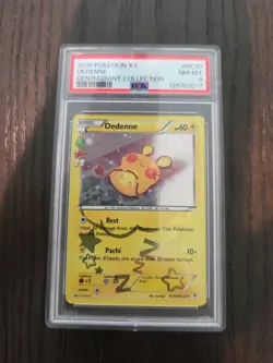 2016 POKEMON XY GENERATIONS RADIANT COLLECTION #RC10 DEDENNE PSA 8 - Image 1