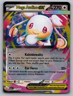 Mega Audino ex 172/217 Double Rare Ascended Heroes Pokemon Holo Near Mint - Image 1