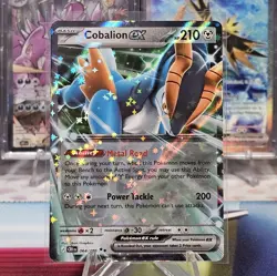 Cobalion ex 064/086 Double Rare Holo Pokemon Me04: Chaos Rising NM - Image 1