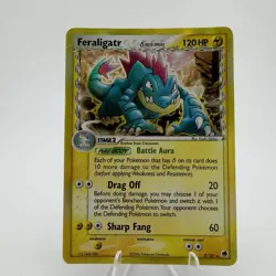 Pokemon TCG EX Dragon Frontiers Feraligatr 2/101 Holo English CORNER CREASE - Image 1