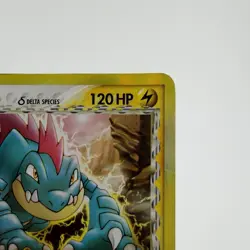Pokemon TCG EX Dragon Frontiers Feraligatr 2/101 Holo English CORNER CREASE - Image 3
