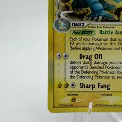 Pokemon TCG EX Dragon Frontiers Feraligatr 2/101 Holo English CORNER CREASE - Image 5