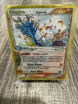 Pokemon Holon Phantoms Kingdra Delta Species 10/110 Stamped Reverse Holo Damaged - Image 1