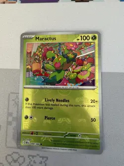 Pokemon TCG Maractus Master Ball Pattern 008/086 SV:Black Bolt NM - Image 1